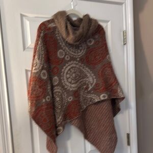 G Orange Cowl Neck Sweater